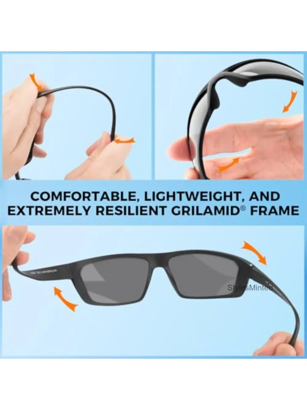 Polarized Sport Sunglasses for Driving Fishing Cycling Running UV Protection